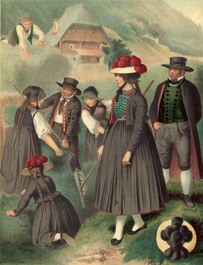 Deutsche Tracht, Baden Gutachthal von Albert Kretschmer